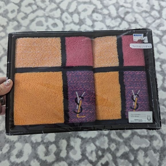 Yves Saint Laurent Other - Authentic YSL Yves Saint Laurent Face and Hand Towel Set BRAND NEW IN BOX